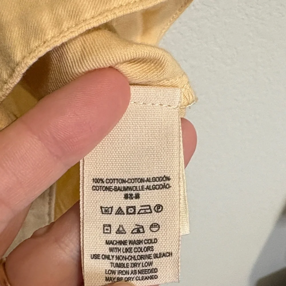 Free People Lightweight Sleeveless Utility Vest in light yellow XS - Picture 3 of 6